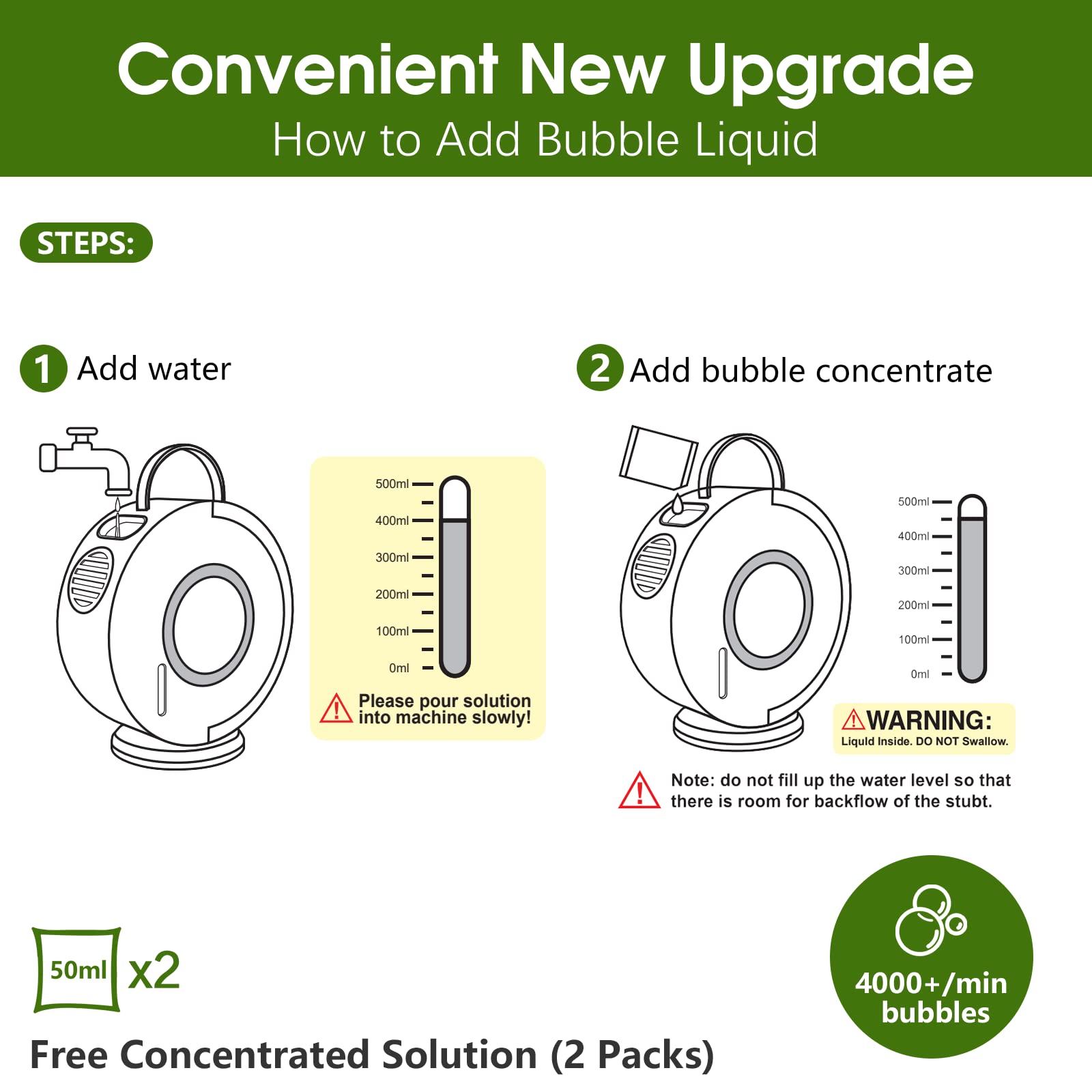 Máquina de Burbujas para Niños y Bebés, -Negro - Imagen 6