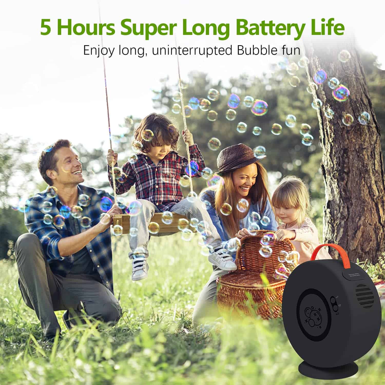 Máquina de Burbujas para Niños y Bebés, -Negro - Imagen 4