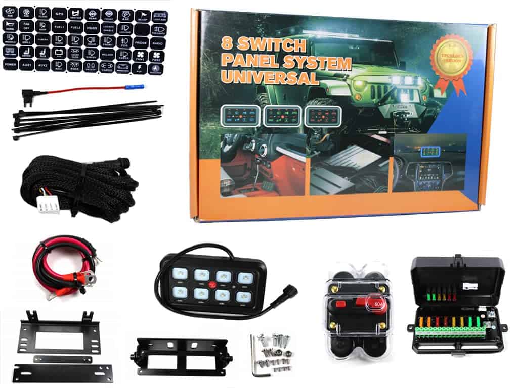 Panel de interruptores de 8 vías GA80 de viefow Sistema