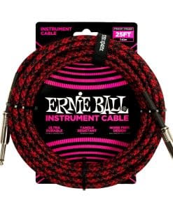 Cable de instrumento trenzado Ernie Ball, recto recto, 25