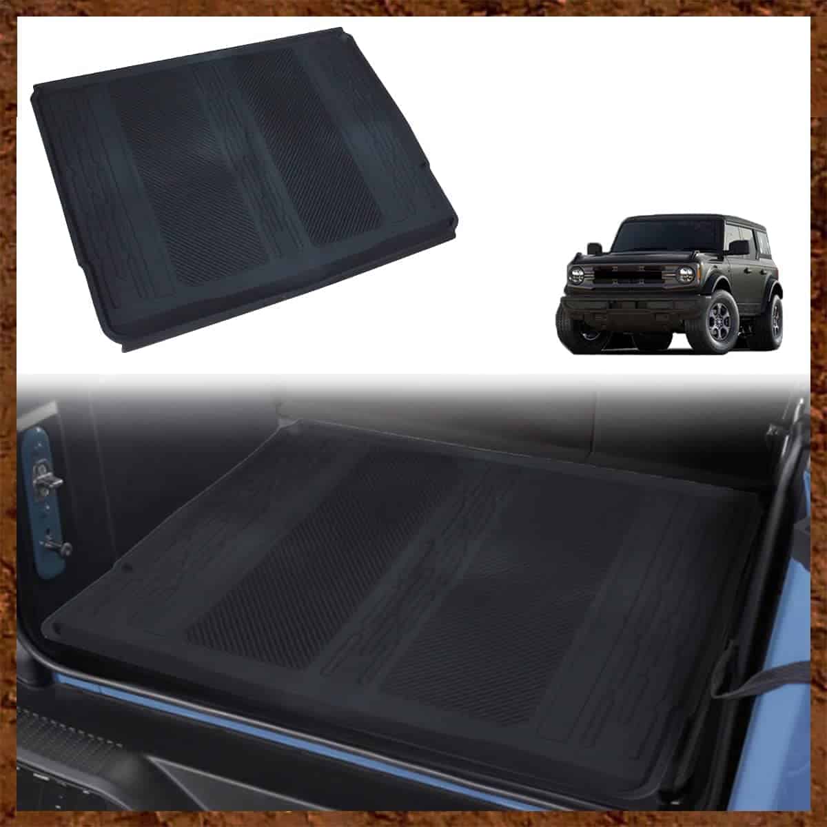 Tapete de maletero Muslogy compatible con Ford Bronco de