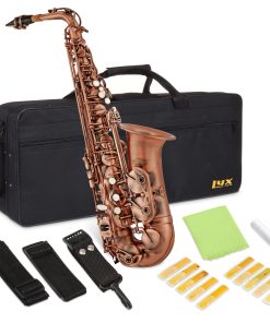 Saxofón Alto E Flat de Latón LyxJam, Sonido Profesional,