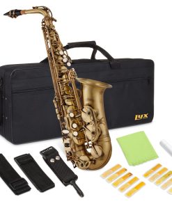 Kit de saxofón E Flat de latón LyxJam, Sonido Profesional,
