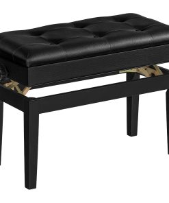 Banqueta de Piano Ajustable HOOBRO con Cojín Acolchado y