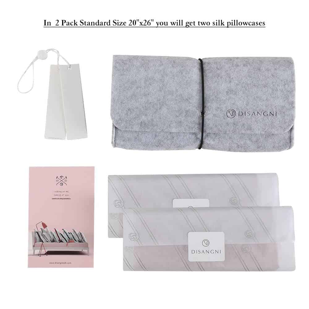 Funda de almohada de seda 100% natural para el -Dorado - Imagen 4