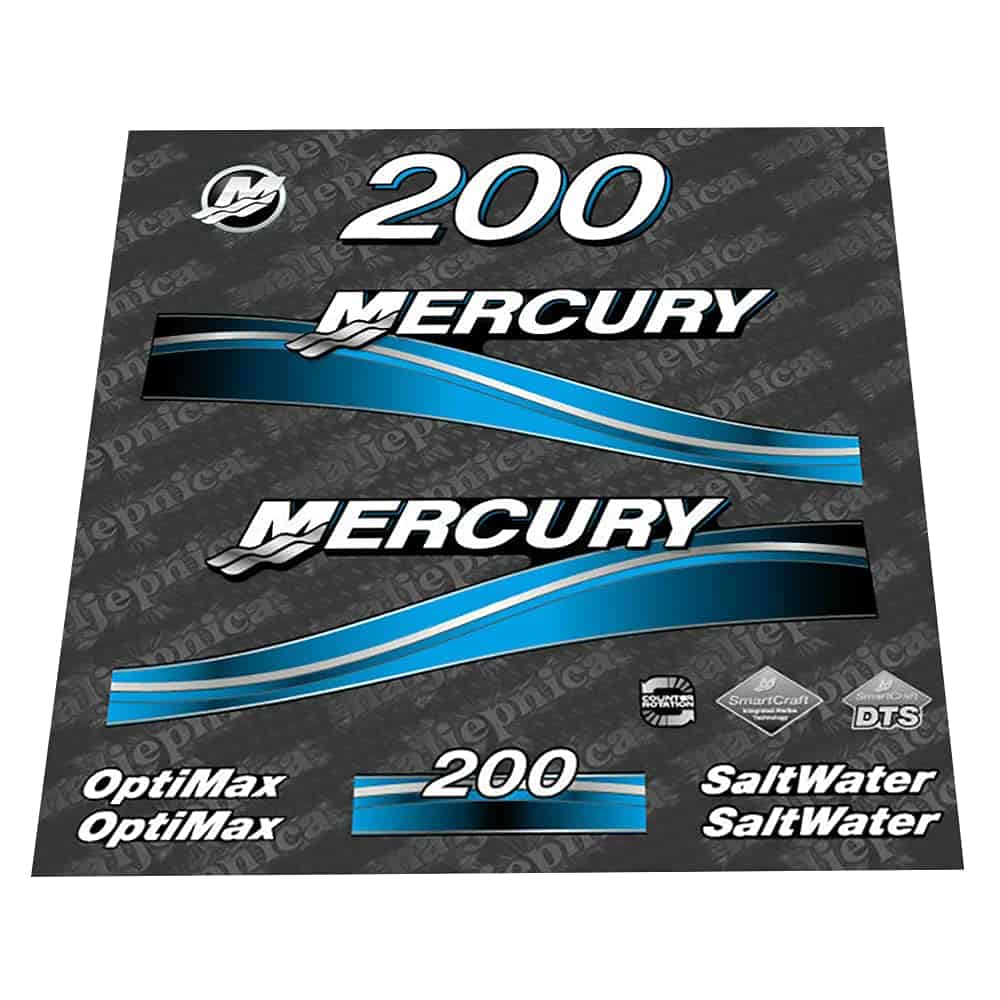 411 Calcomanías de reemplazo no originales para Mercury 200