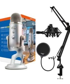 Blue Yeti Microfono (Plata) con Brazo de Soporte