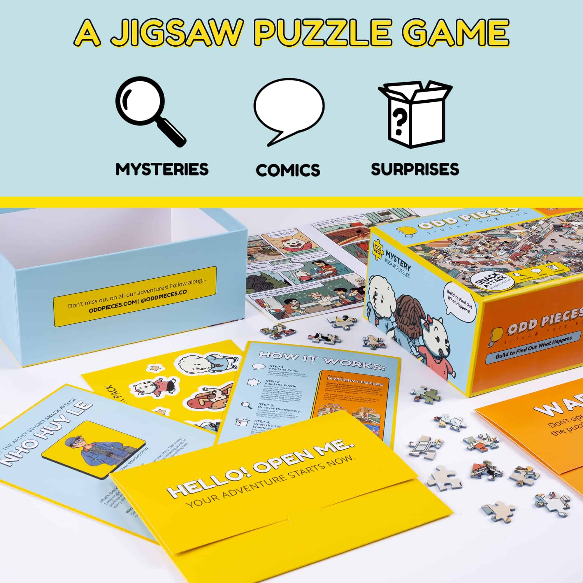 Rompecabezas Misterioso Odd Pieces-1,000 Piezas Puzzle - Imagen 9