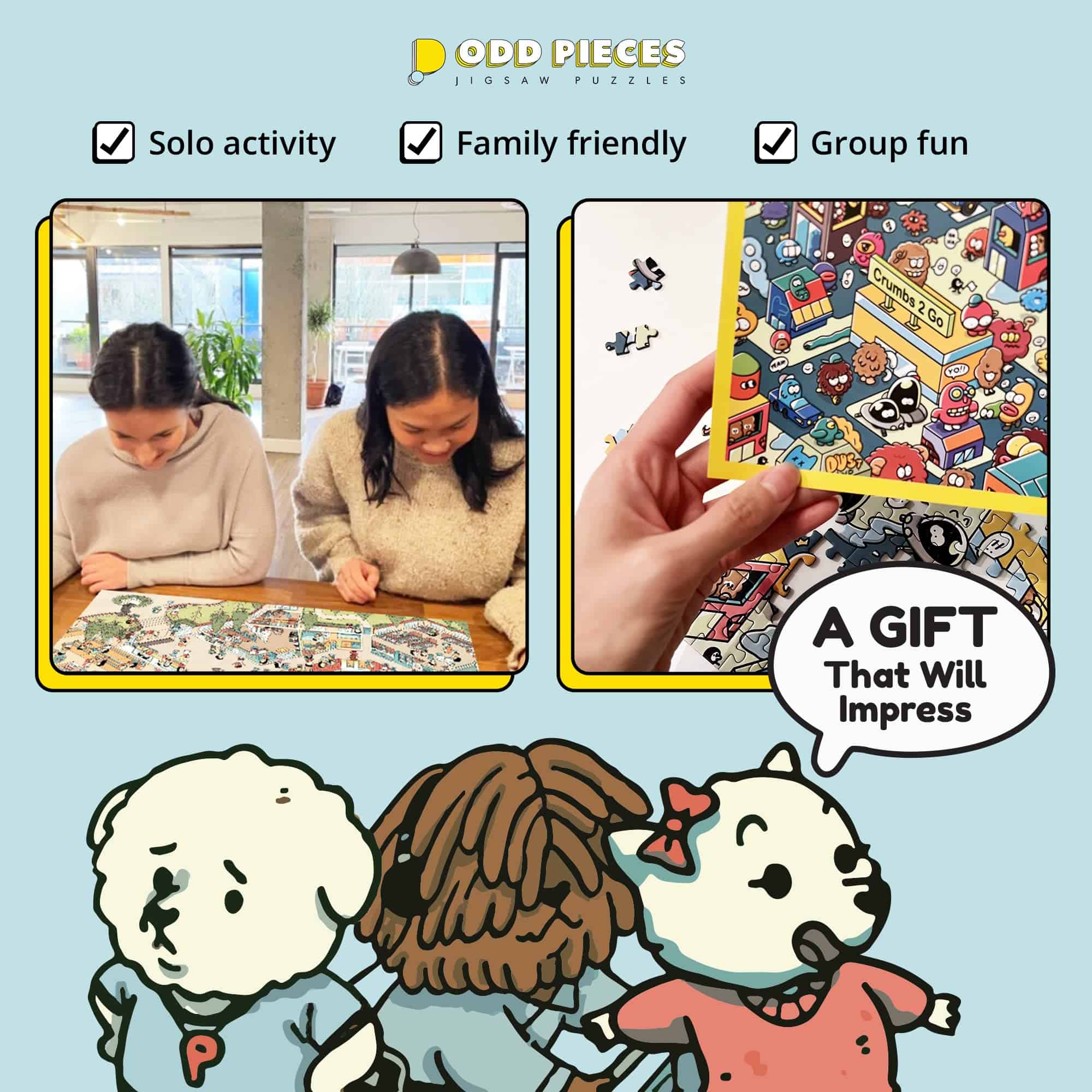 Rompecabezas Misterioso Odd Pieces-1,000 Piezas Puzzle - Imagen 8