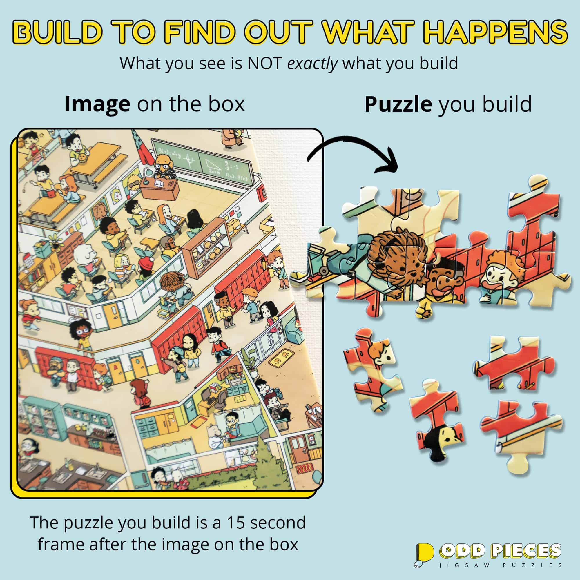 Rompecabezas Misterioso Odd Pieces-1,000 Piezas Puzzle - Imagen 3