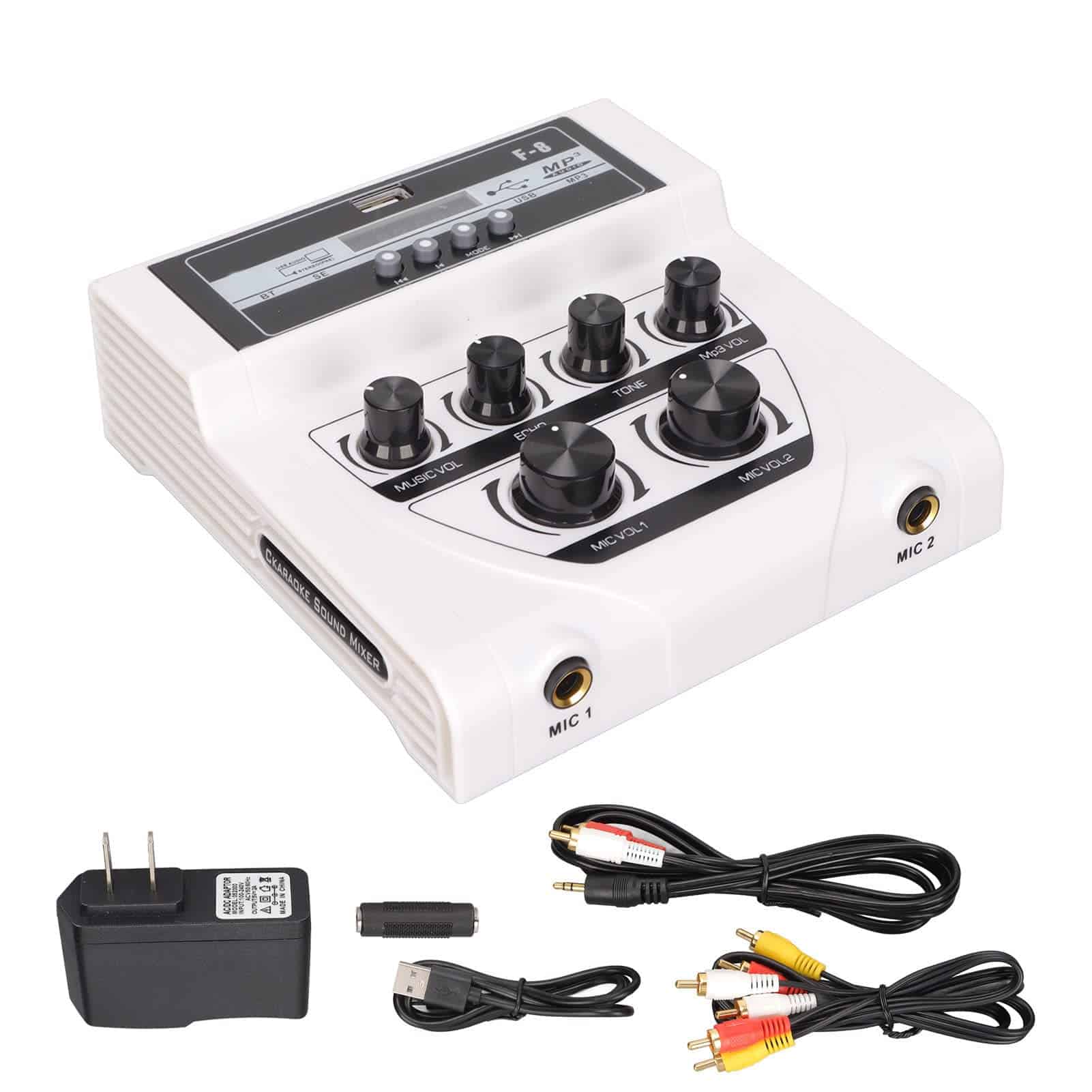 Mezclador de Audio Estéreo Compacto Kafuty-1, Mezclador de