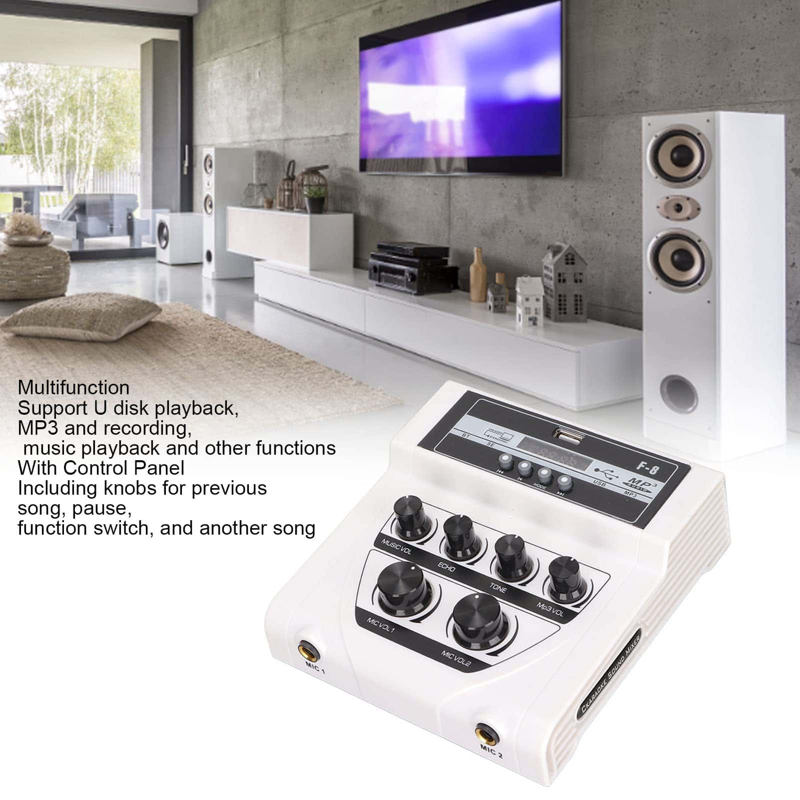 Mezclador de Audio Estéreo Compacto Kafuty-1, Mezclador de - Imagen 5