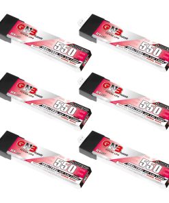 GAONENG 6pcs GNB 1S LiPo 3.8V HV 100C 550mAh Batería LiPo
