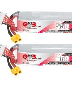 GAONENG 2PCS GNB 4S 550mAh LiPo 15.2V HV 100C Batería LiPo