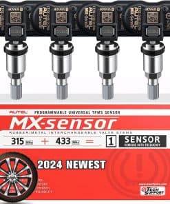 Autel Juego de Sensor TPMS de 4, MX-Sensor 315 + 433MHz