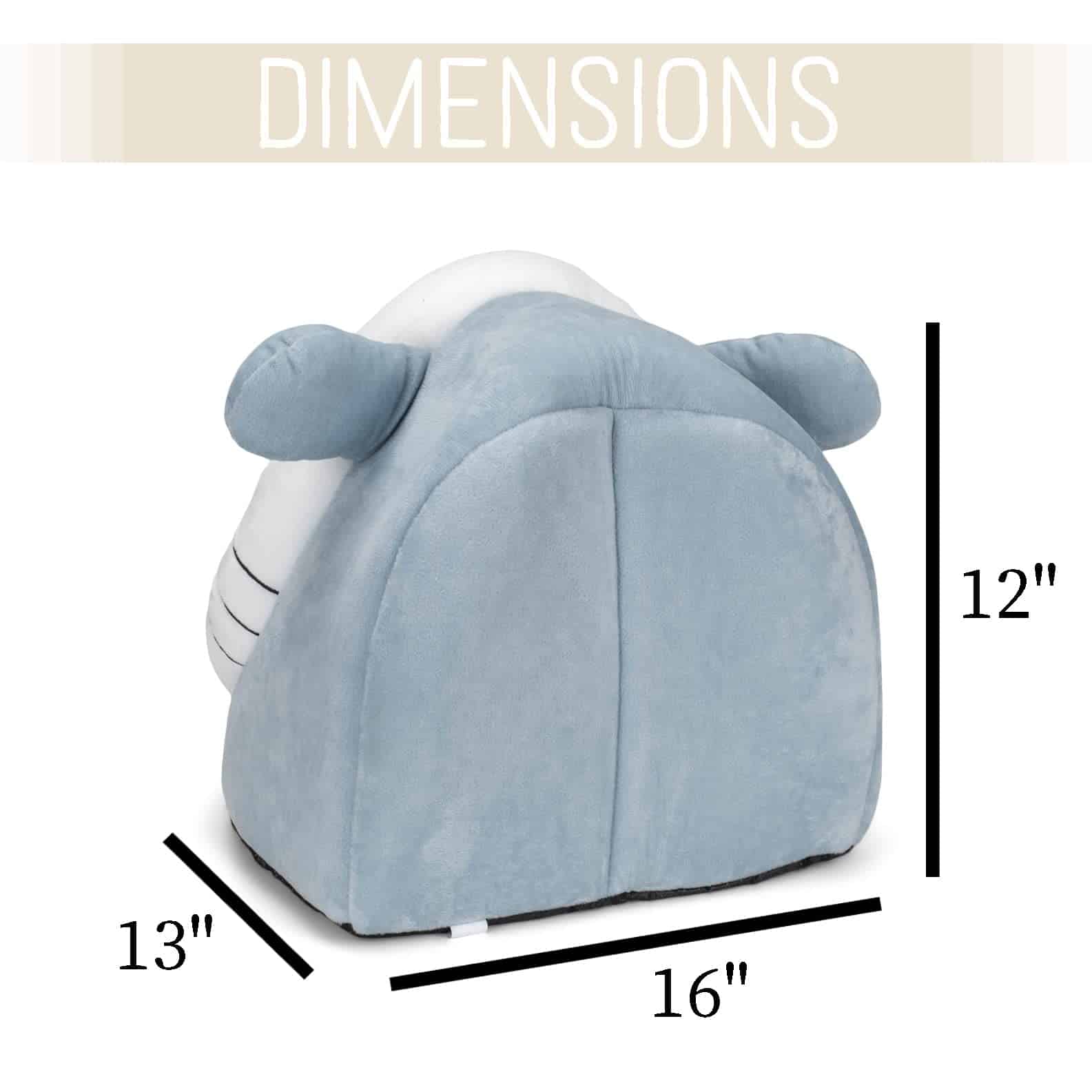 Cama de cueva de peluche de 15 pulgadas con forma de cara - Imagen 3
