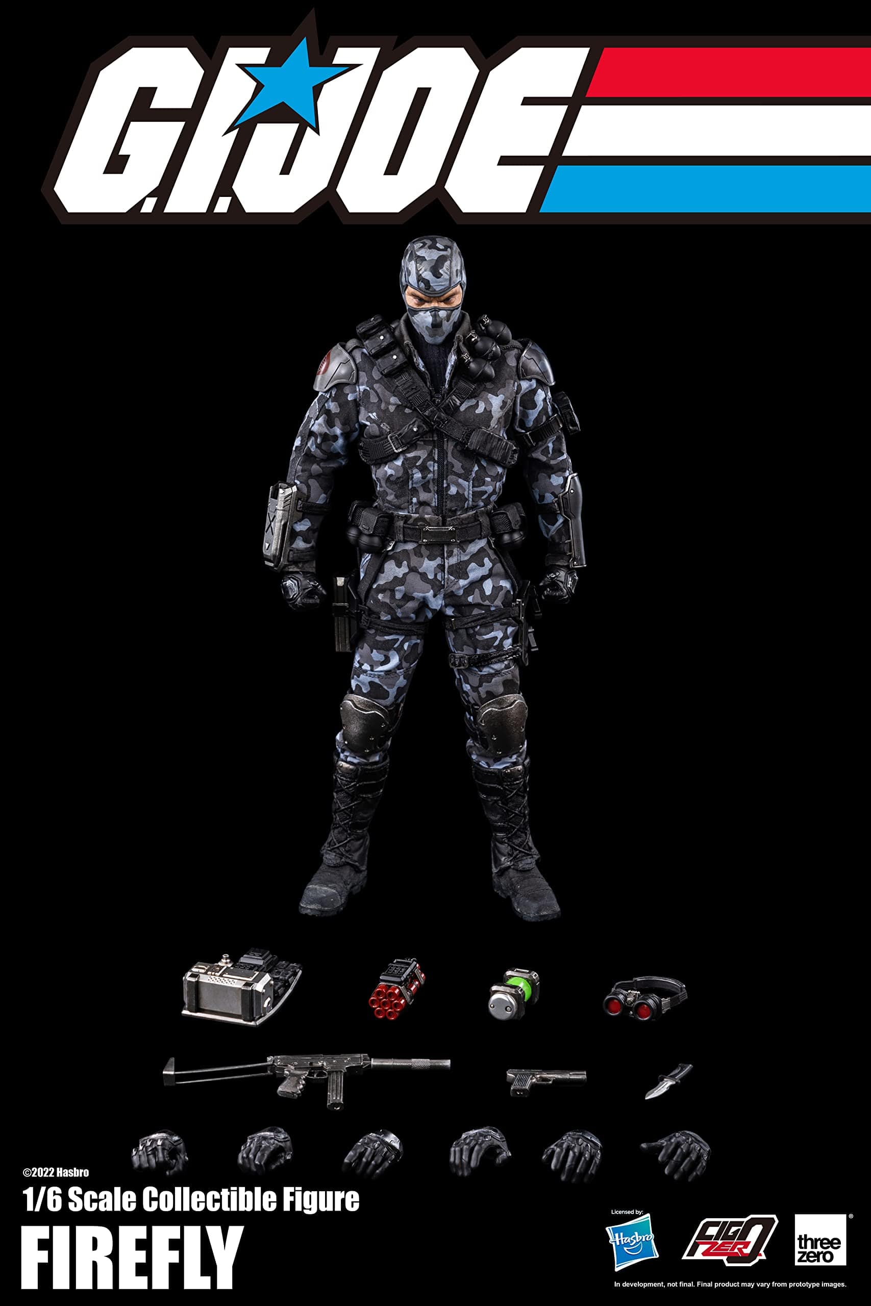 THREEZERO x Hasbro G.I. Joe: Figura de Acción Firefly a - Imagen 3