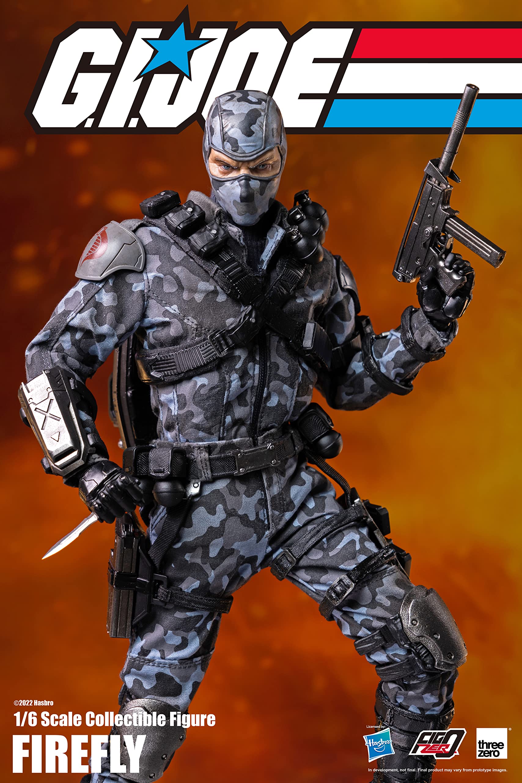 THREEZERO x Hasbro G.I. Joe: Figura de Acción Firefly a - Imagen 7