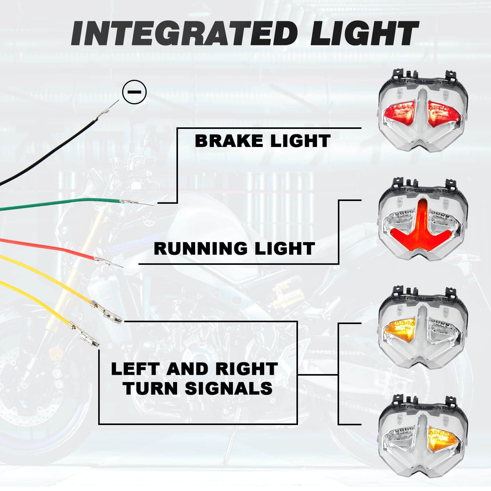 Luces traseras LED de freno con señales intermitentes - Imagen 8