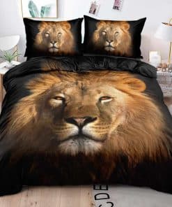 Juego de Funda de Edredón de León Holiyjog Tamaño Completo