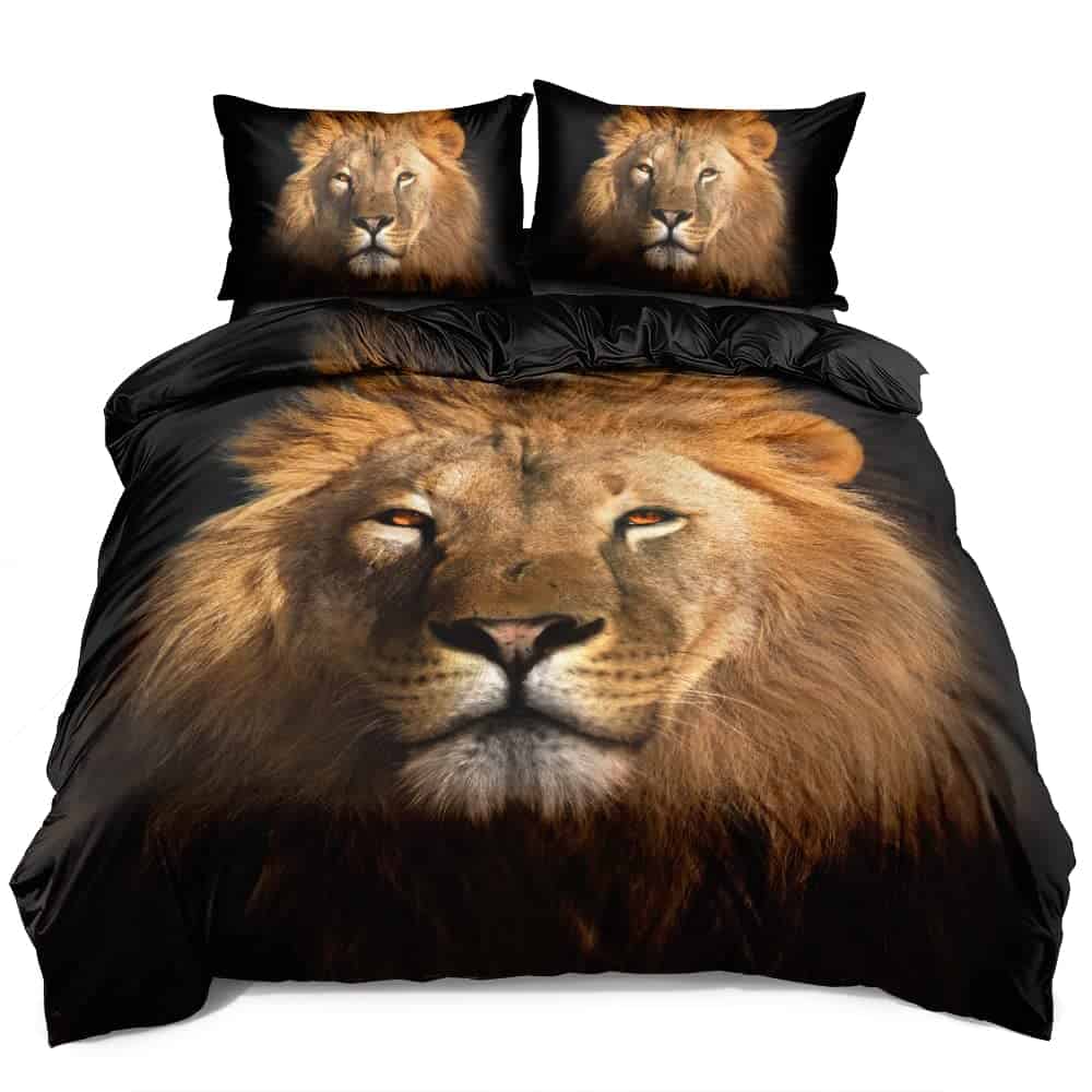 Juego de Funda de Edredón de León Holiyjog Tamaño Completo - Imagen 8