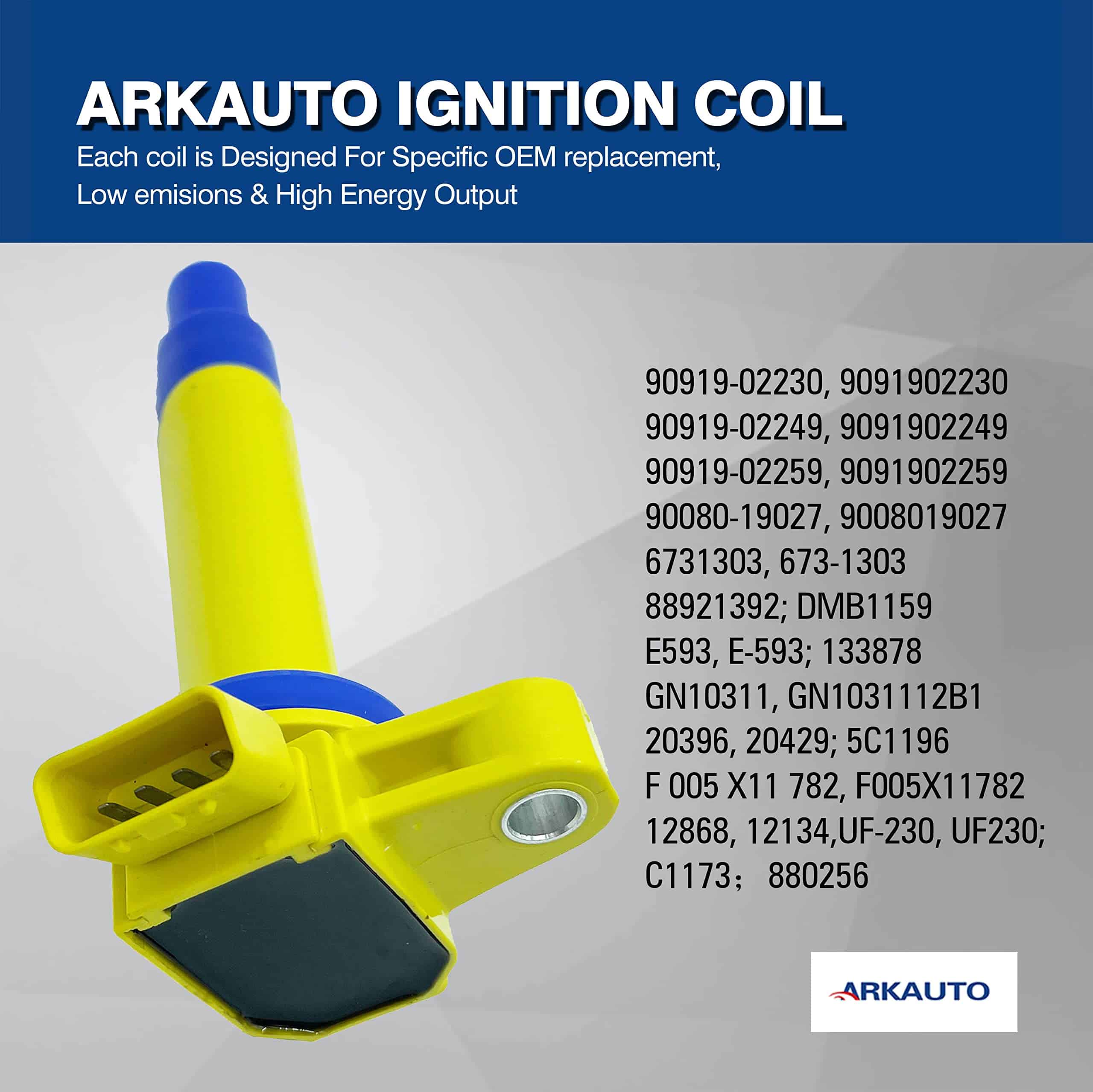 8PCS ARKAUTO BOBINAS DE ENCENDIDO DE ALTO RENDIMIENTO - Imagen 5