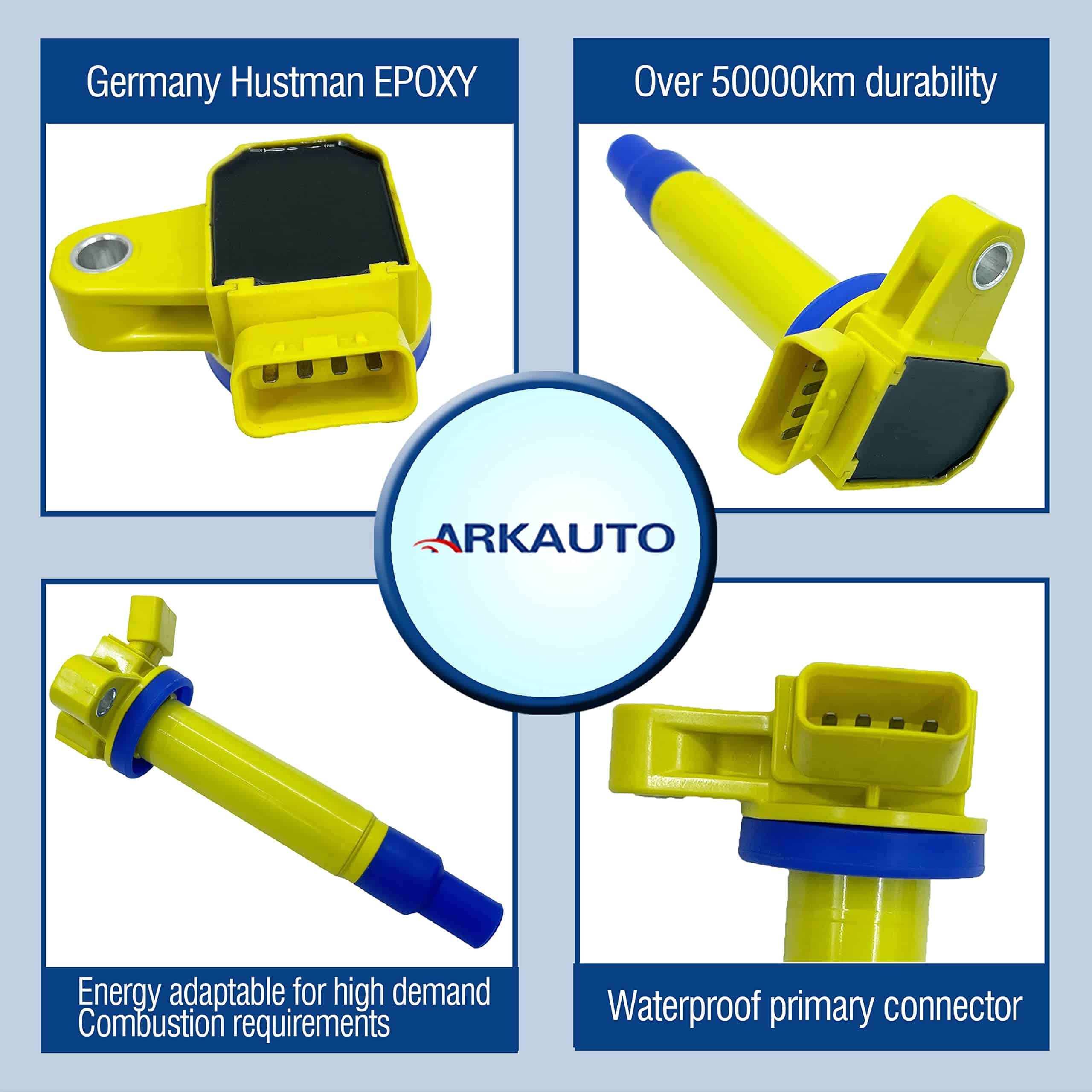 8PCS ARKAUTO BOBINAS DE ENCENDIDO DE ALTO RENDIMIENTO - Imagen 3