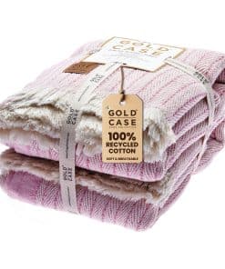 Manta de sofá Gold CASE - 100% Algodón Reciclado - Vintage