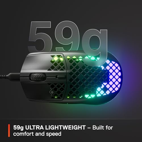 SteelSeries Aerox 3 - Holey RGB Ratón Gaming - Diseño - Imagen 5