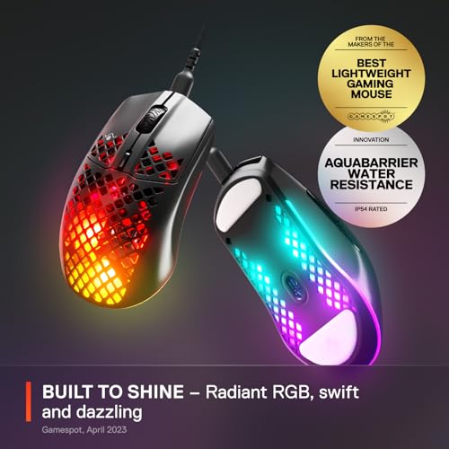 SteelSeries Aerox 3 - Holey RGB Ratón Gaming - Diseño - Imagen 3