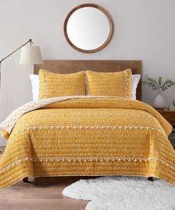 Juego de Edredón King Boho Style Amarillo de HORIMOTE HOME