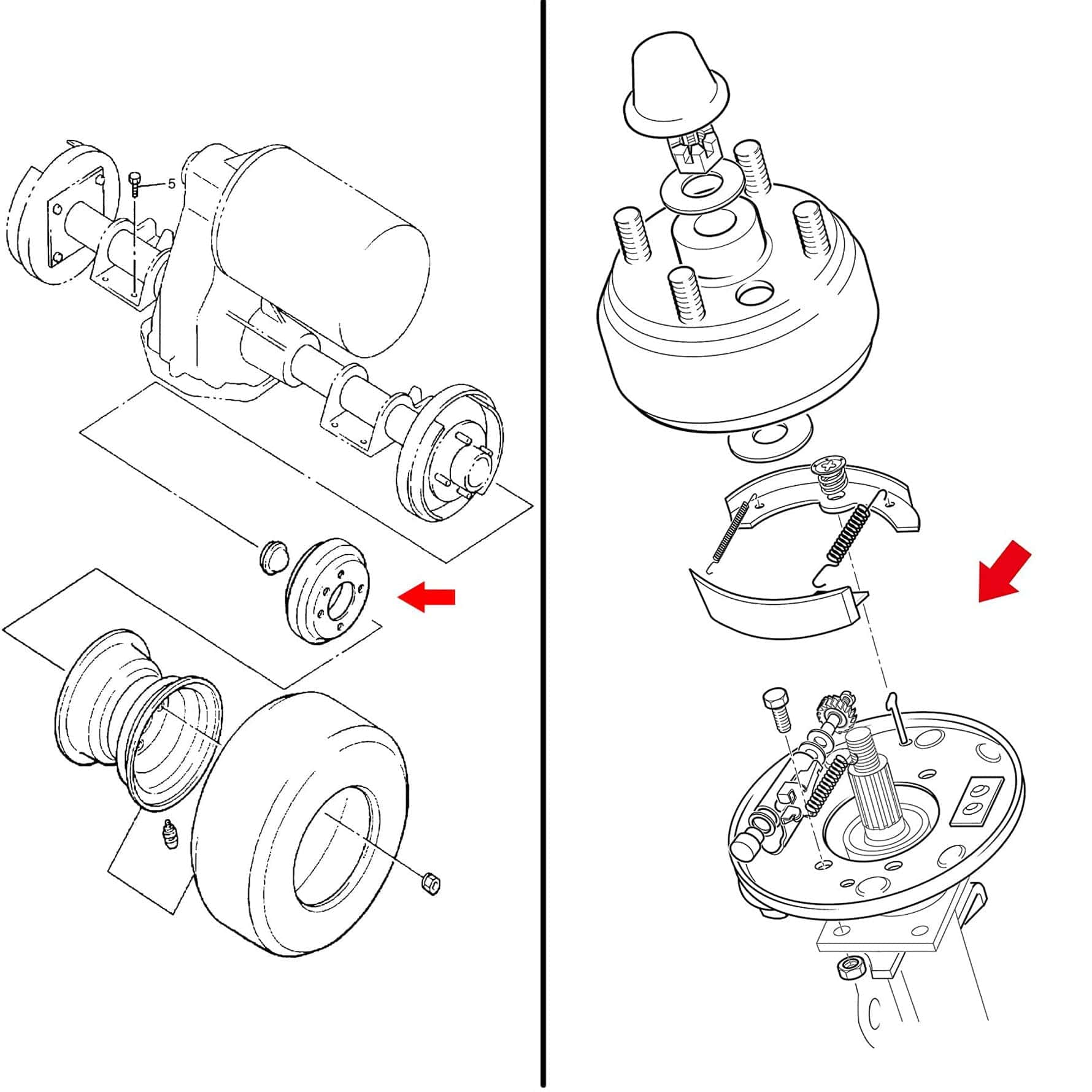 Kit de tambores de freno y zapatas para carritos de golf - Imagen 8