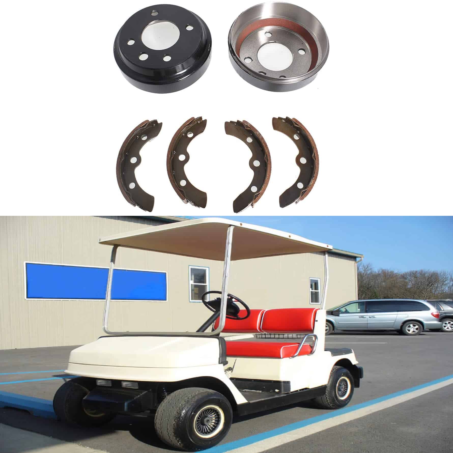 Kit de tambores de freno y zapatas para carritos de golf