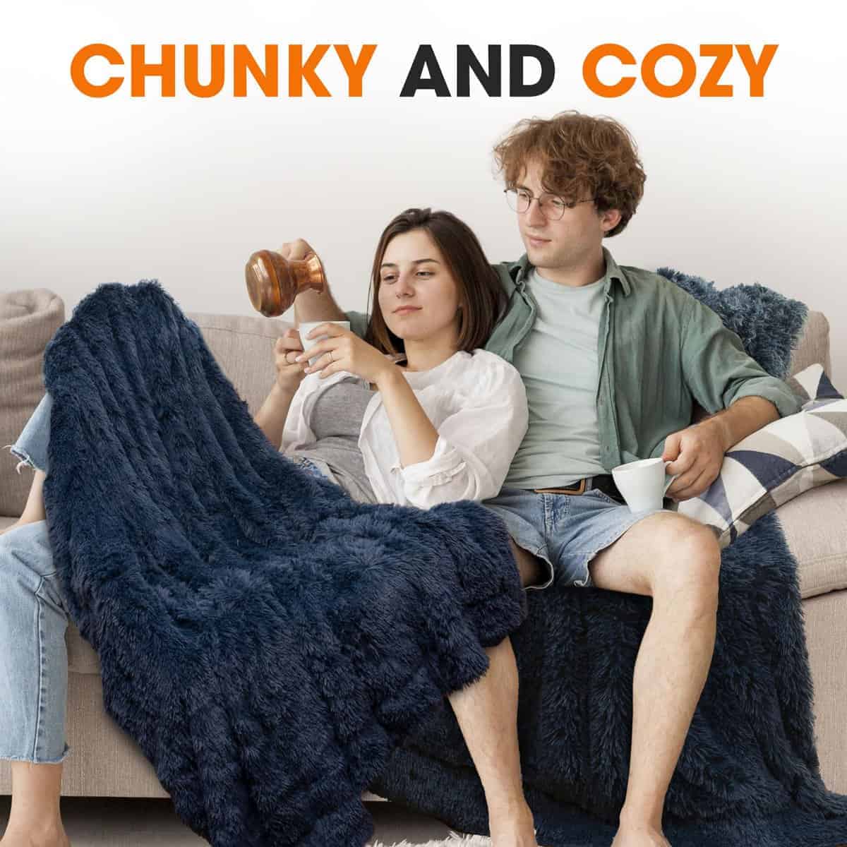 Manta de Lana Brace Collection - Manta Esponjosa de Pelo - Imagen 6