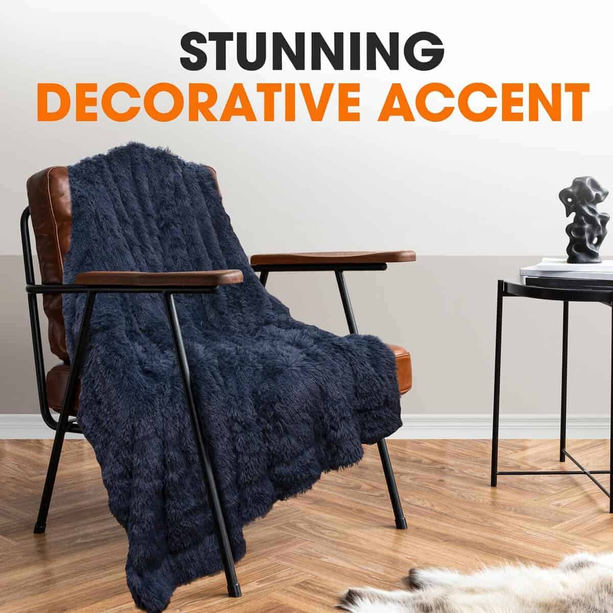 Manta de Lana Brace Collection - Manta Esponjosa de Pelo - Imagen 5