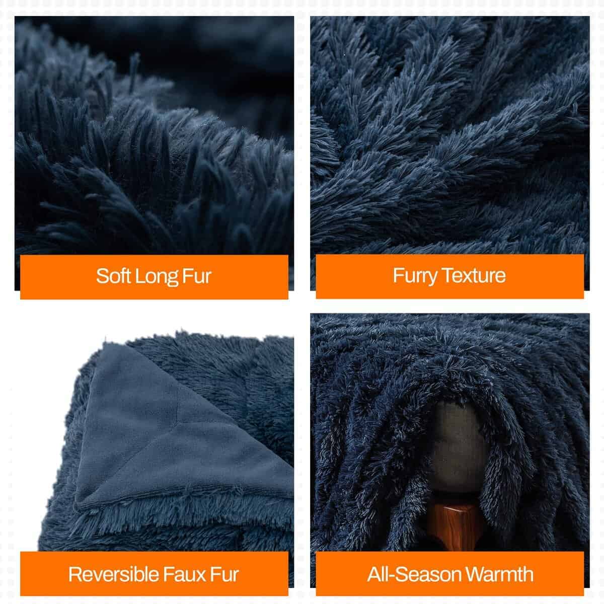 Manta de Lana Brace Collection - Manta Esponjosa de Pelo - Imagen 9