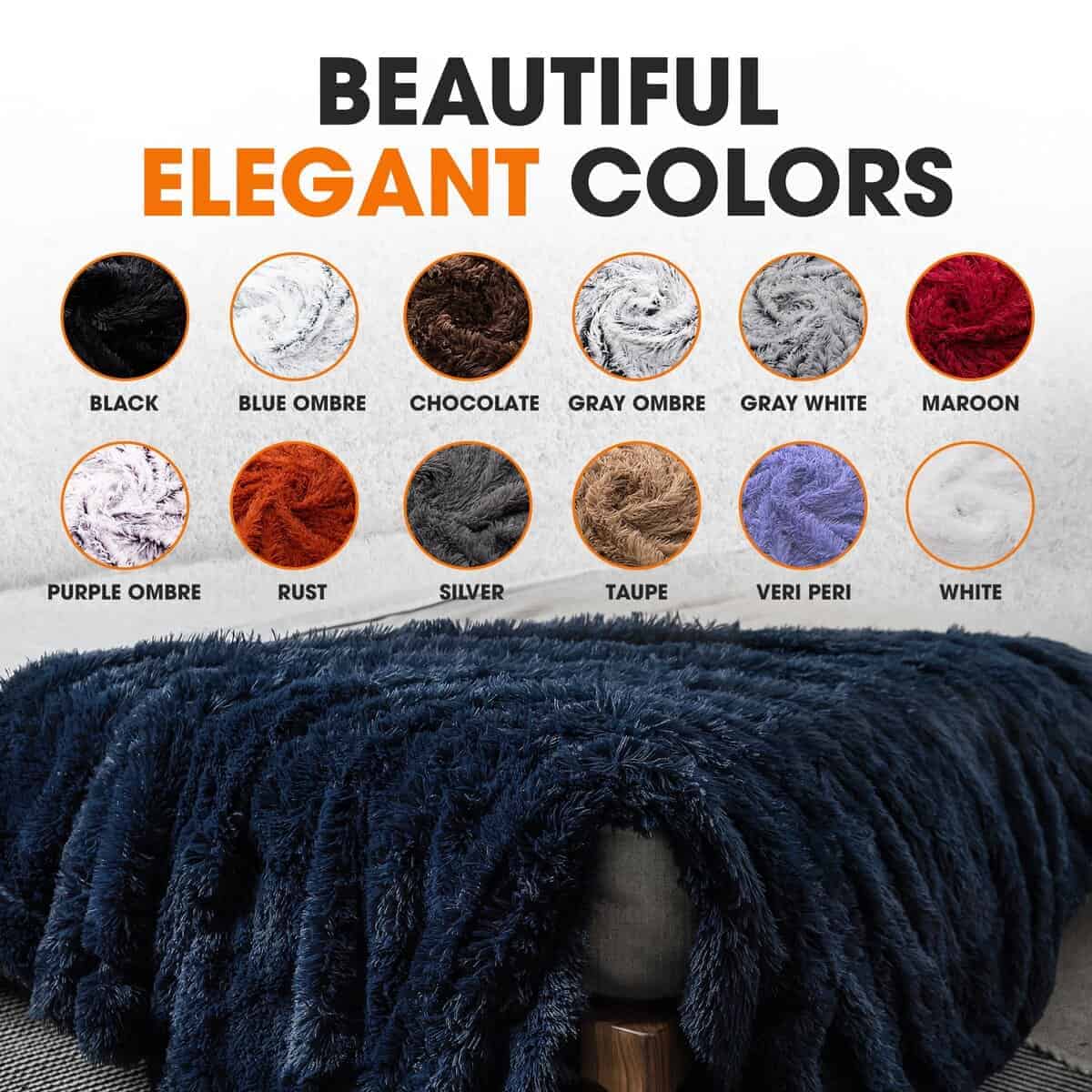 Manta de Lana Brace Collection - Manta Esponjosa de Pelo - Imagen 7