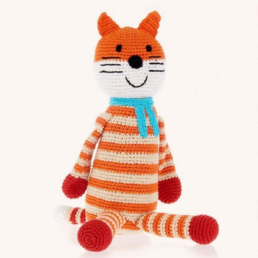 Sonajero grande de zorro justo comercio Pebble 200-058FOX,