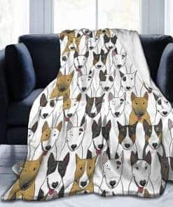 Manta de Sofá de Perros Divertidos Bull Terrier - Manta de
