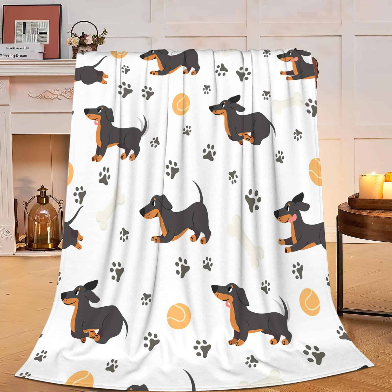 Manta de Dachshund para Humanos Bonita y Acogedora de