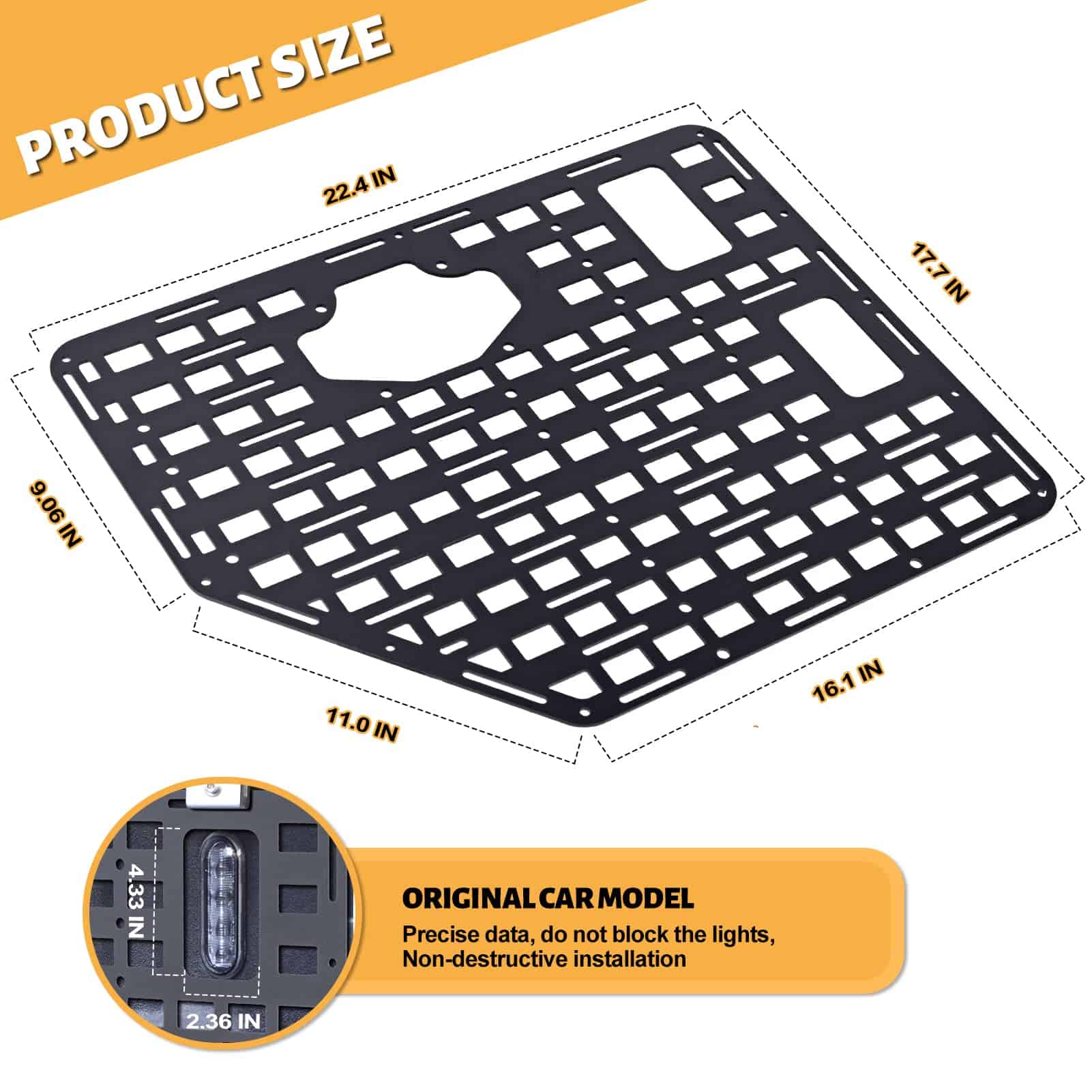 MAIKER Panel de Rejilla de Almacenamiento de Carga para - Imagen 7
