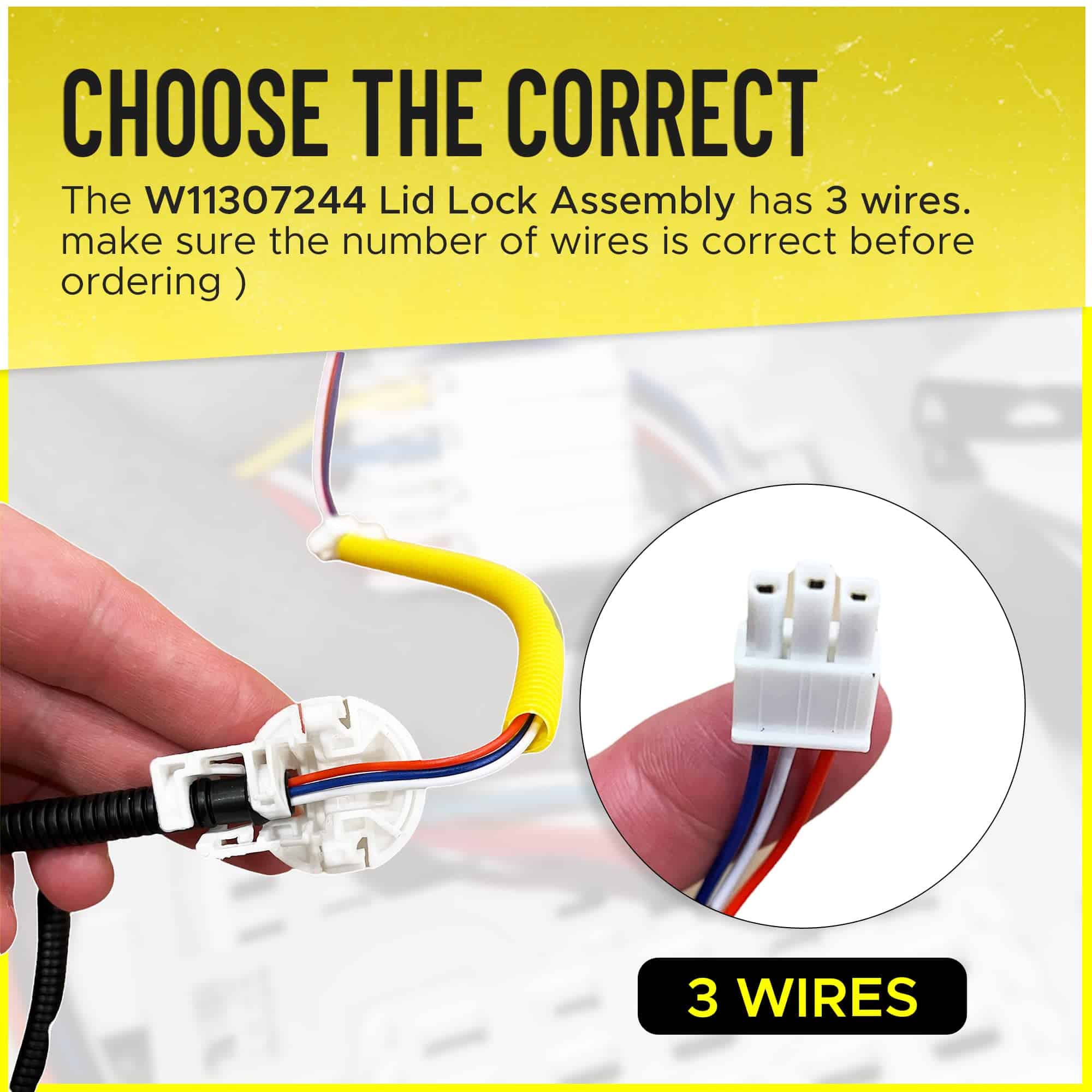 W11307244 Conjunto de cierre de tapa Reemplaza AP6832601 - Imagen 6