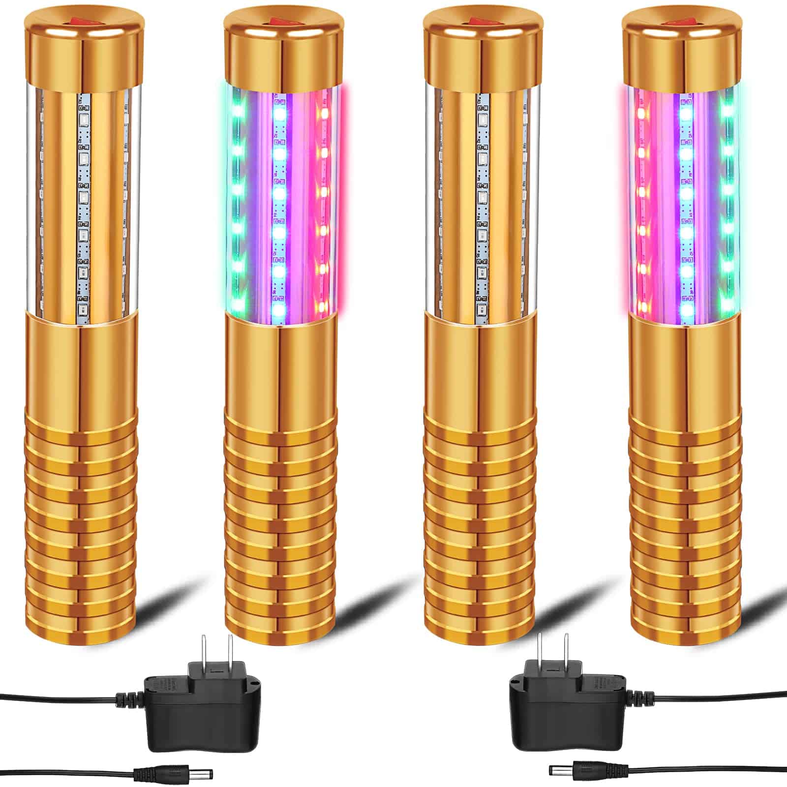 4 Piezas LED Strobe Baton Light Botella de Servicio