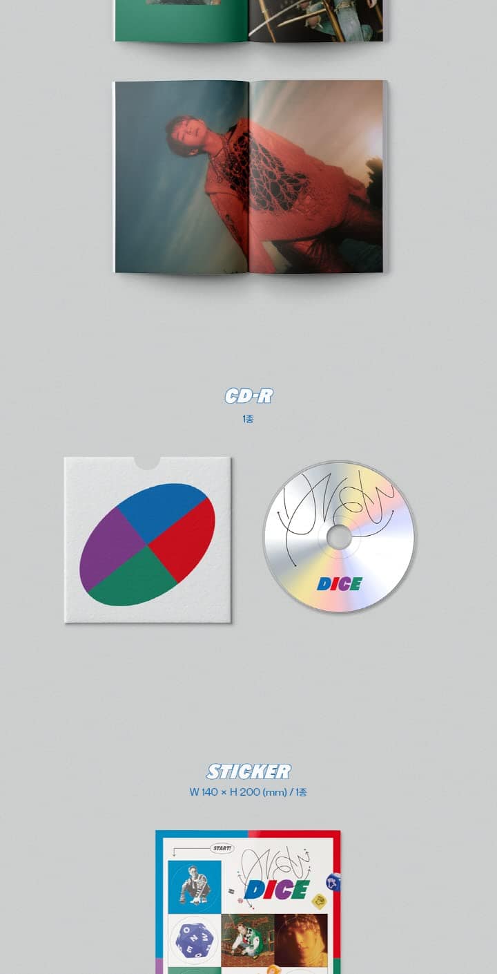 Set de 2 versiones del Mini Álbum de Fotos Shinee ONEW DICE - Imagen 5