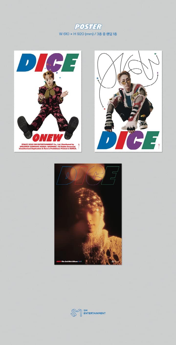 Set de 2 versiones del Mini Álbum de Fotos Shinee ONEW DICE - Imagen 7