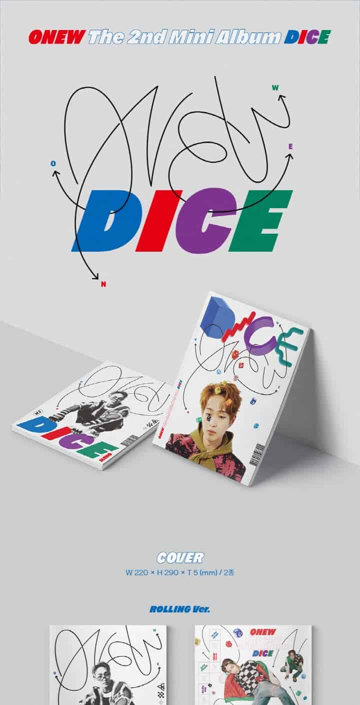 Set de 2 versiones del Mini Álbum de Fotos Shinee ONEW DICE - Imagen 3