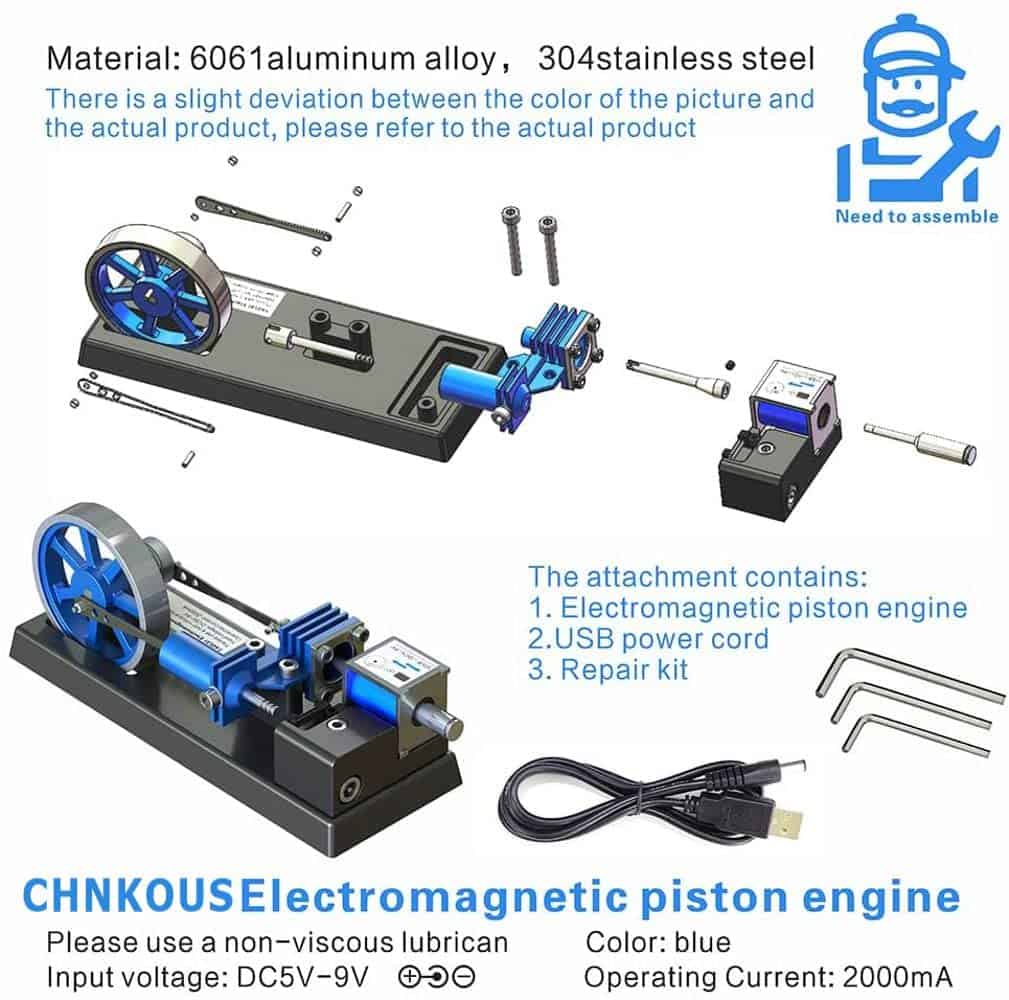 Modelo de motor de aire caliente Stirling de motor - Imagen 7