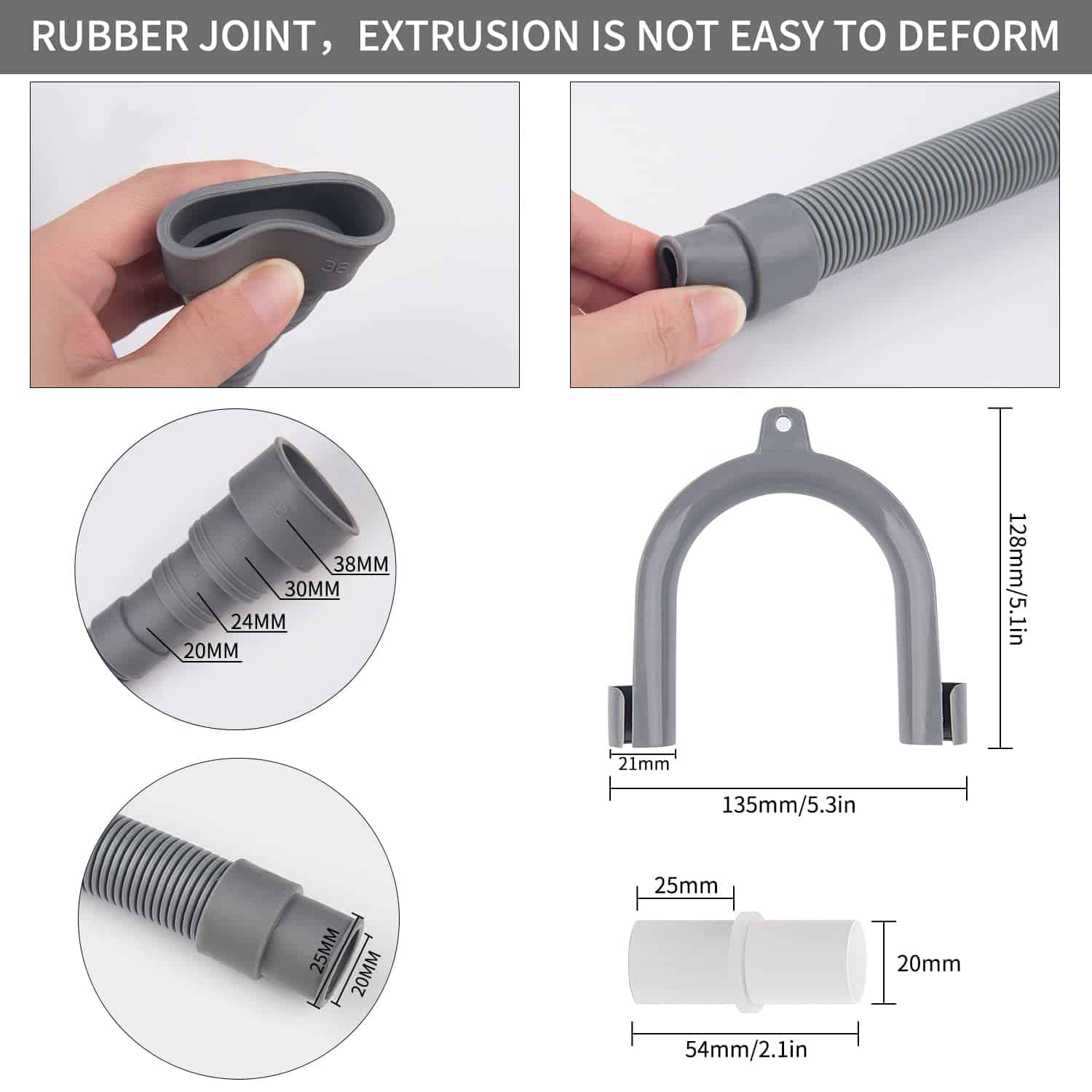 Manguera de desagüe para lavavajillas de 10 pies de largo - Imagen 3