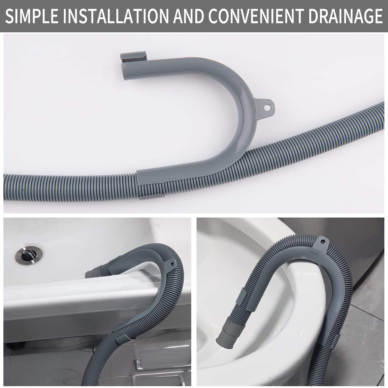 Manguera de desagüe para lavavajillas de 10 pies de largo - Imagen 8