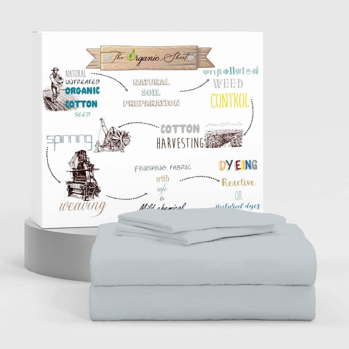 Juego de sábanas King Size SUPREME ELEGANCE color Gris